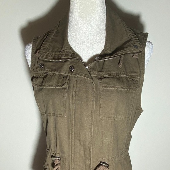 Sebby Women's Sleeveless Utility Vest with Drawstring Size S/P - Picture 3 of 6